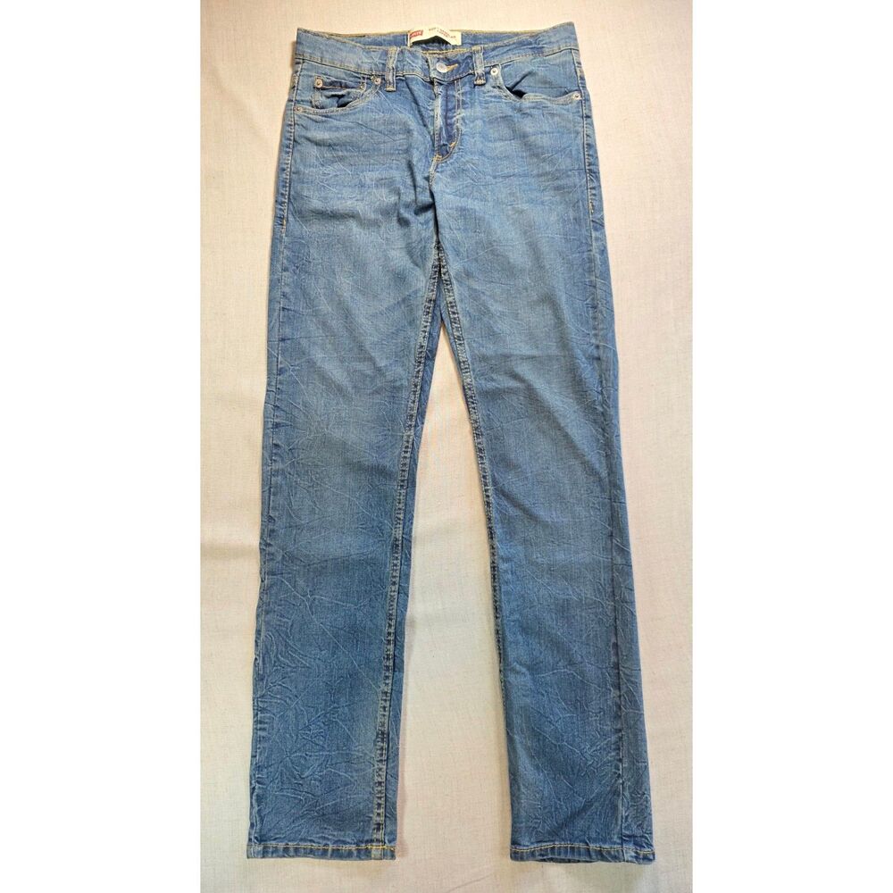 Levi's Boys 502 Regular Taper Stretch Jeans Size 16 Reg 28x30 Medium Wash New